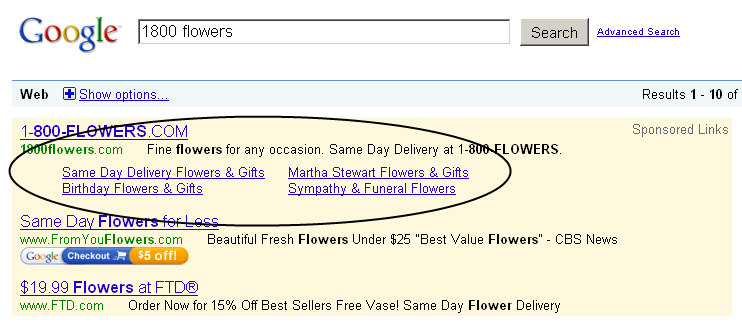 adwords sitelinks